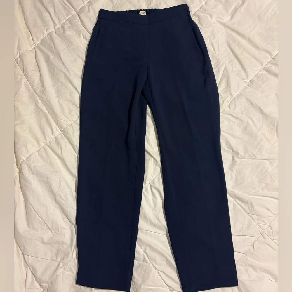 J. Crew Flowy Blue Trousers